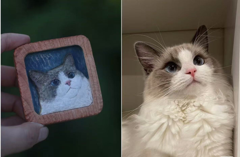 Custom Pet Wood Magnet