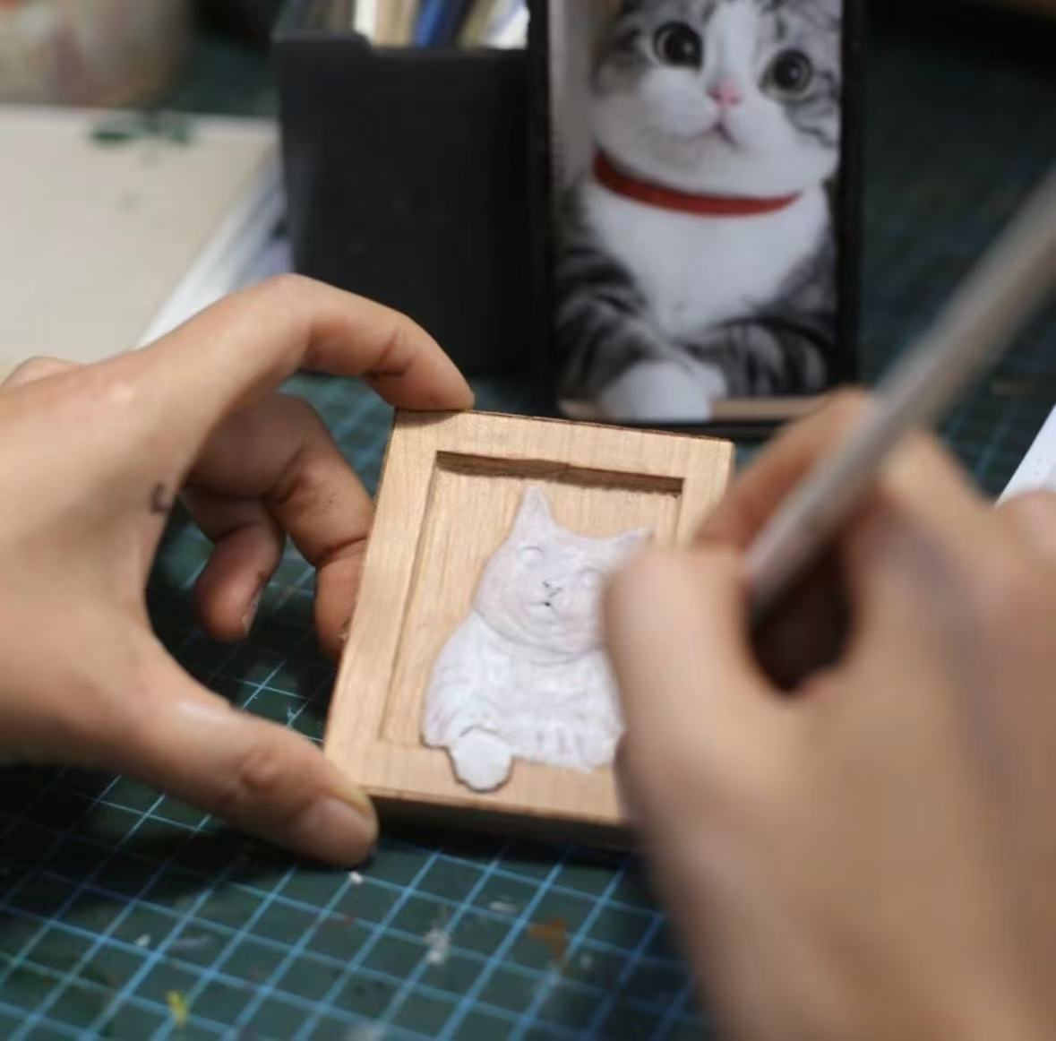 Custom Pet Wood Magnet