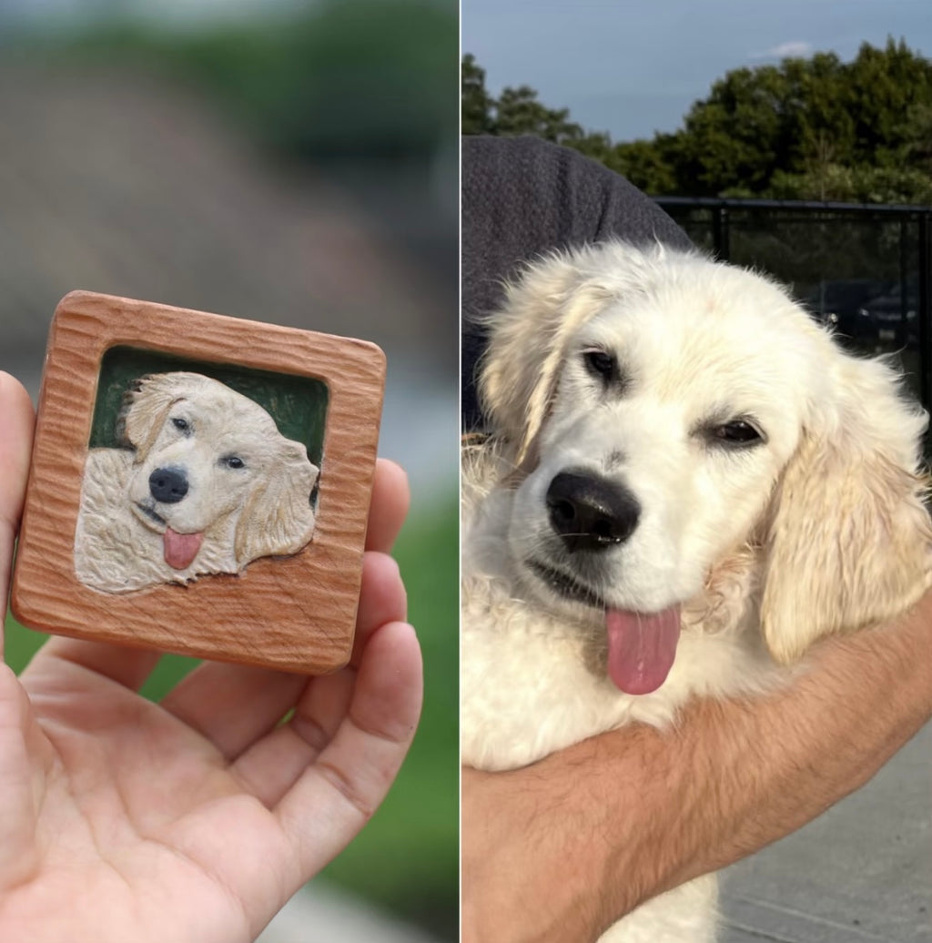 Custom Pet Wood Magnet