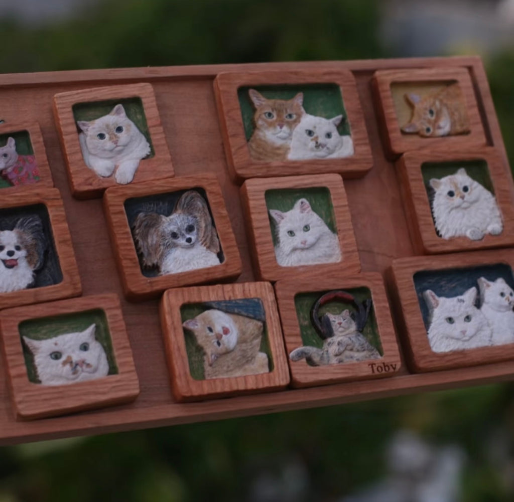 Custom Pet Wood Magnet