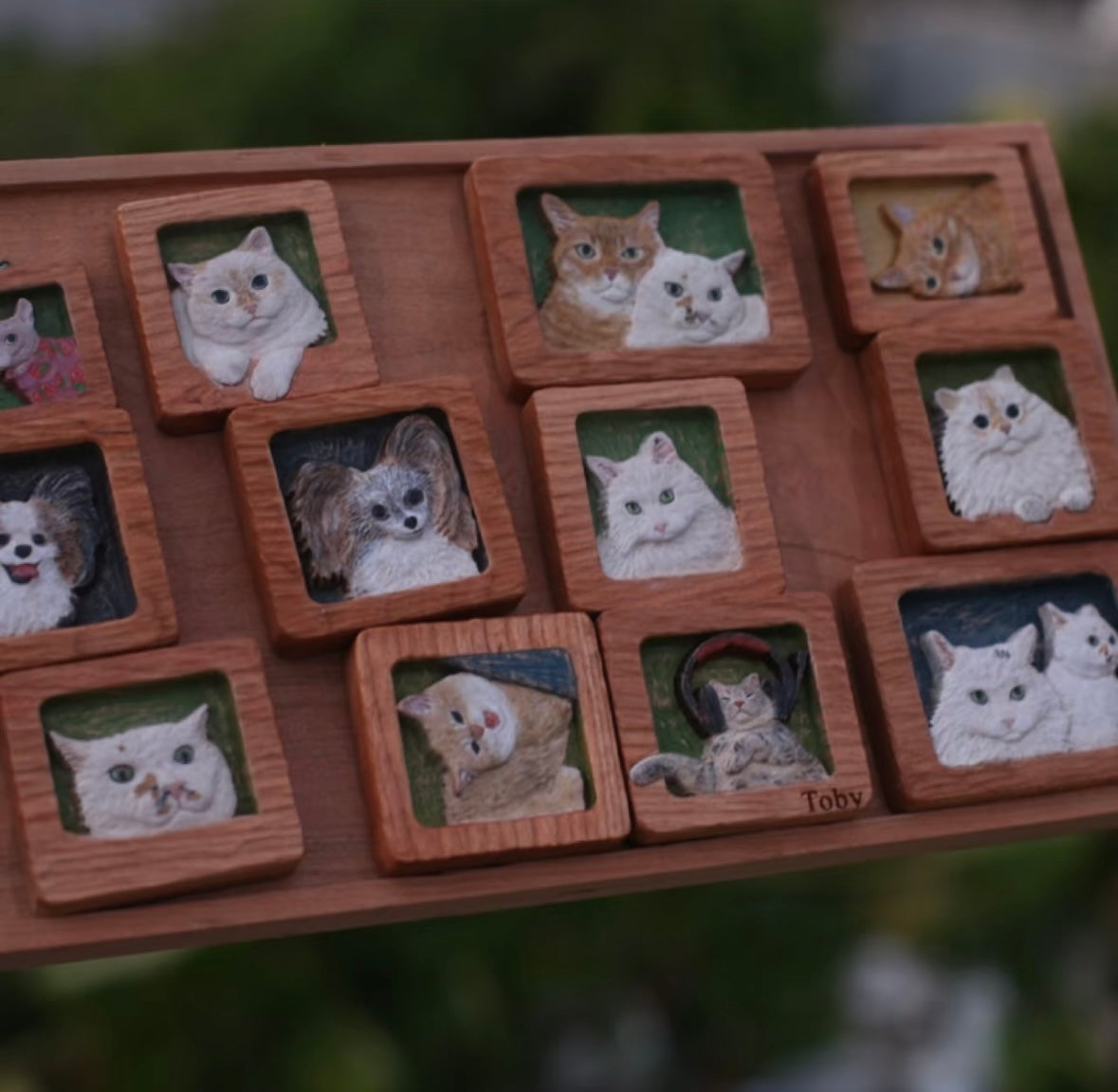 Custom Pet Wood Magnet