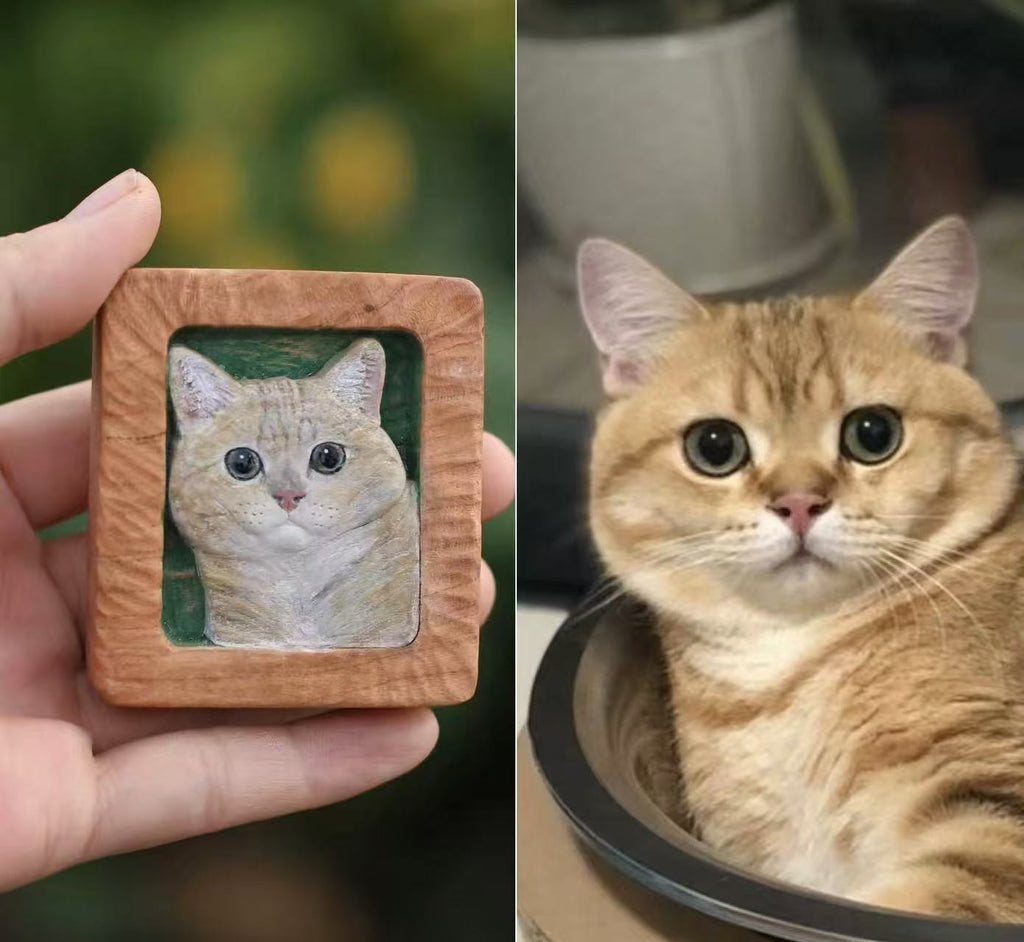 Custom Pet Wood Magnet