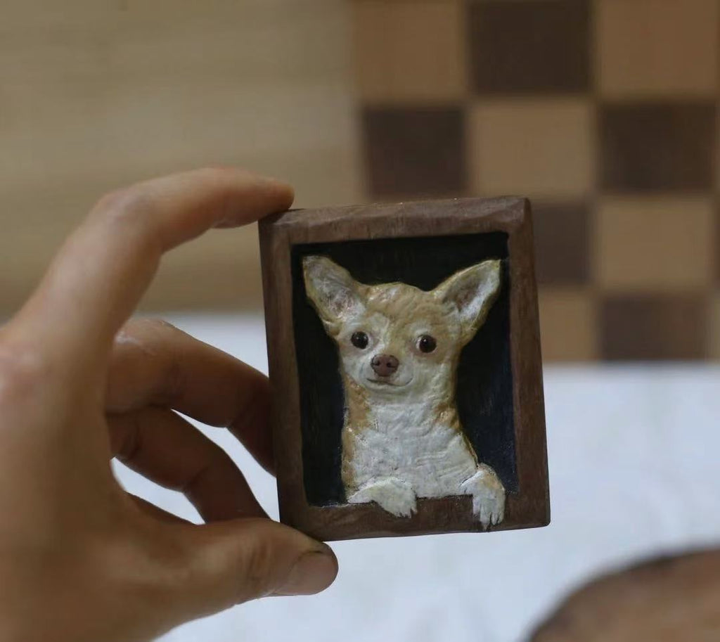 Custom Pet Wood Magnet