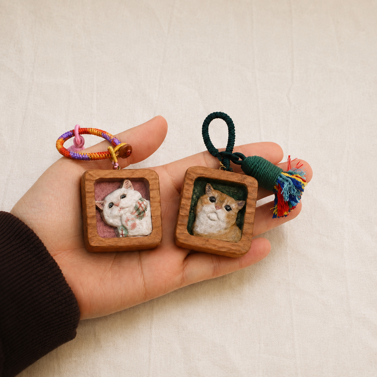 Custom Pet Wood Keychain