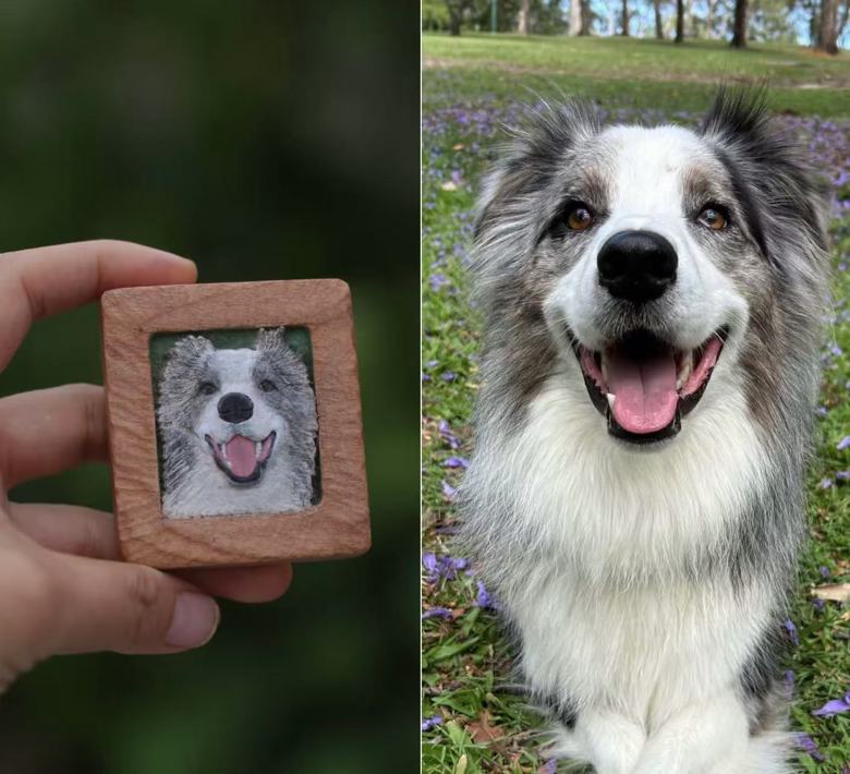 Custom Pet Wood Magnet